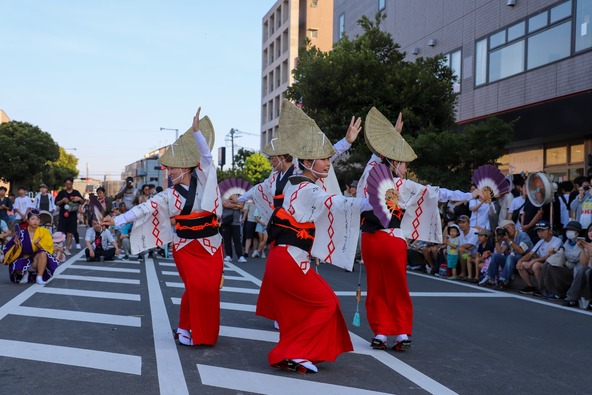 「おおい阿波踊り」は事前予約をすることで参加もできます