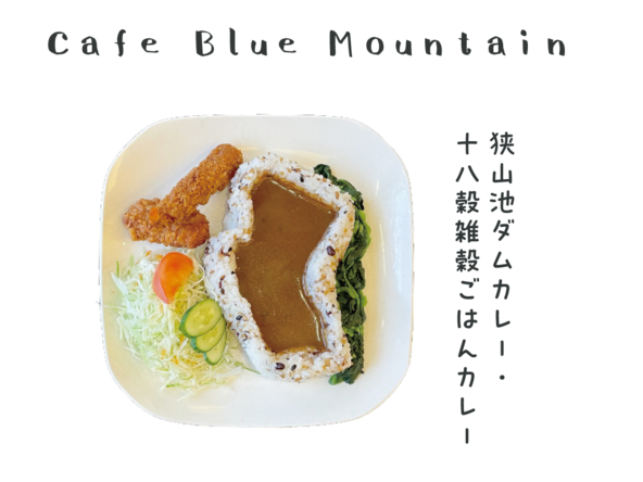 Cafe Blue Mountain「狭山池ダムカレー・十八穀雑穀ごはんカレー」