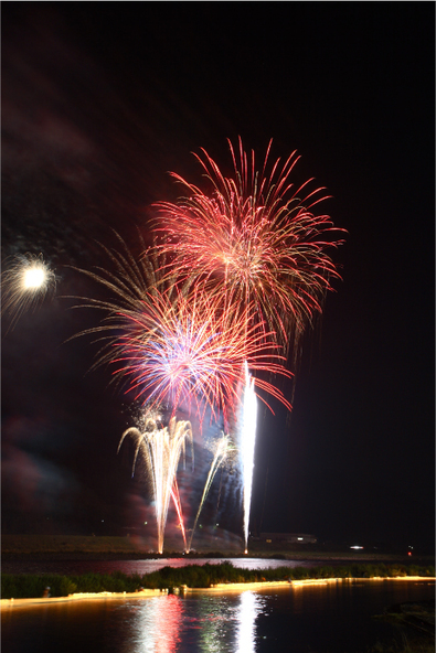 夜空を彩る打ち上げ花火