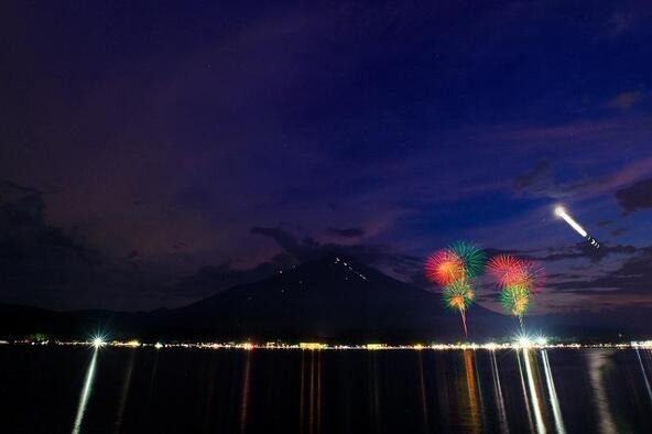 慰霊と厄除けを祈念(きねん)する打ち上げ花火