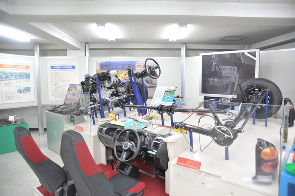 乗車体験でブレーキの仕組みを体感