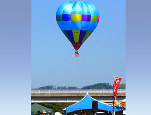 眼下には本別市街地のまち並みが広がります