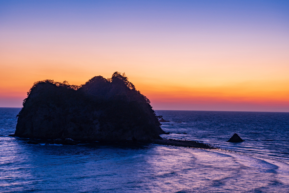 三四郎島の夕景