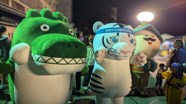 伊豆を代表する観光スポットのゆるキャラたちが登場します