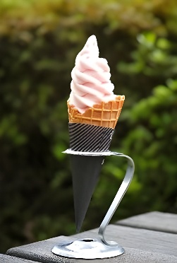 バラのソフトクリーム