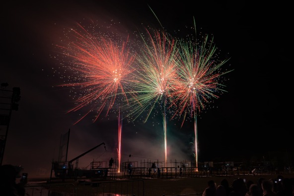 手筒花火だけでなく、打上花火も上がります!