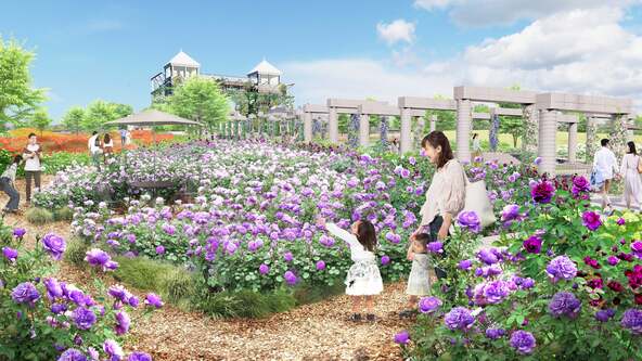 リニューアルオープンしたばかりの「Gunma Flower Park +」