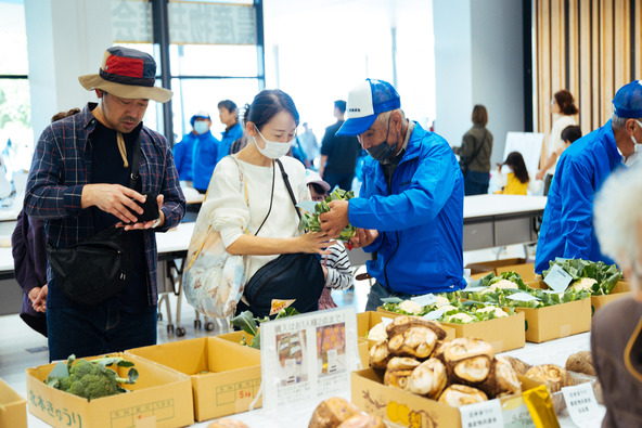 生産者自慢の農産物が出品される農産物共進会