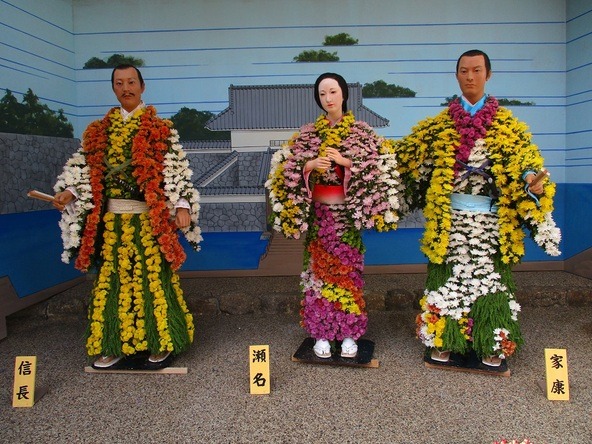 2024年は、大河ドラマ「どうする家康」の場面をモチーフにした菊人形を展示(画像提供:文京区)
