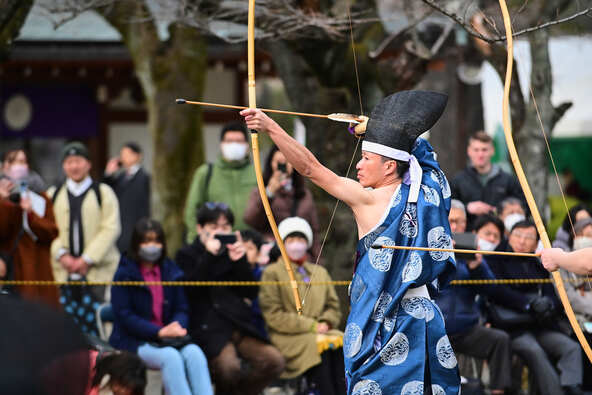 新年弓始め 三々九手挟式