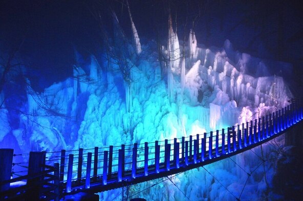 週末には、ライトアップを開催!