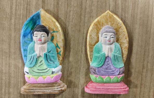 仏像彫刻彩色体験イメージ