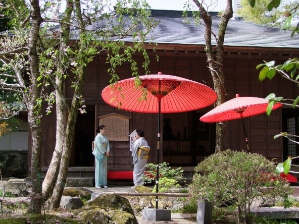 抹茶席の様子