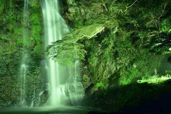過去の「箕面大滝」ライトアップの様子(画像提供:bravy100 / PIXTA)