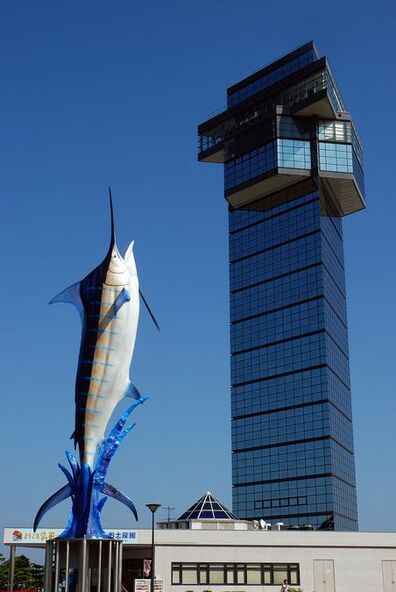 大洗沖はカジキの好漁場。毎年8月にカジキ釣りの国際大会「インターナショナルフィッシングフェスティバル」が開催されます