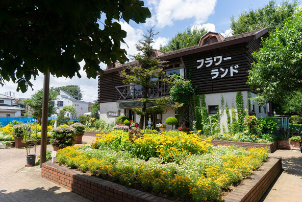 さまざまな花が咲く「瀬田農業公園 フラワーランド」の園内(画像提供:jay_a / PIXTA)