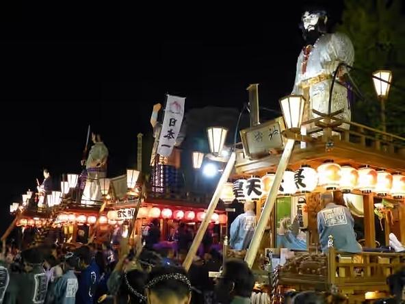 麻生の夜を彩る、山車と踊りの競演です