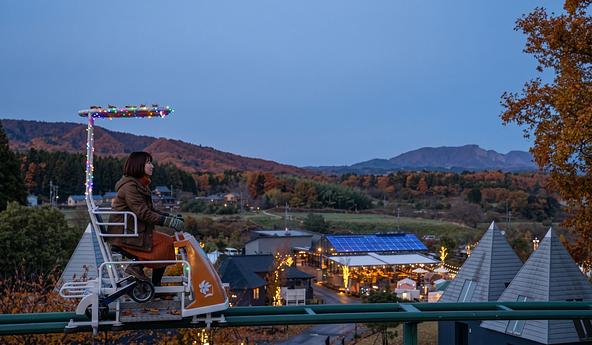 夜の空中散歩で絶景を満喫!