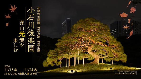 小石川後楽園「深山光葉を楽しむ」