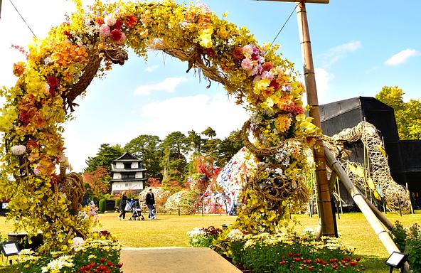 花輪くぐり