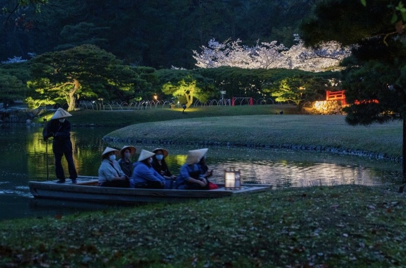 特別名勝・栗林公園で夜桜ライトアップ!香川・高松で楽しむ10日間限定の春の絶景