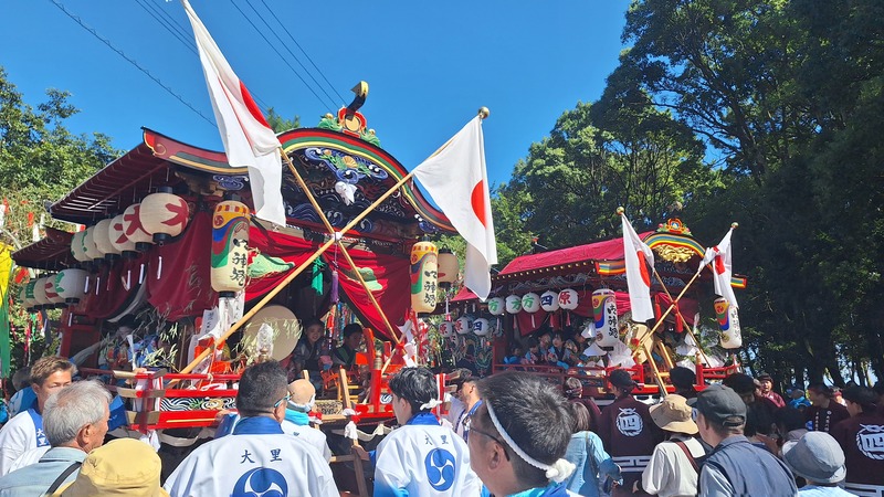 迫力満点の関船とダンジリが駆け抜ける!「大里八幡神社秋祭り」2025年開催情報&見どころご紹介