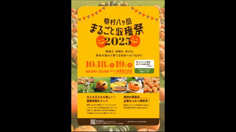 長野県原村で農業体験とハロウィンを楽しもう!原村八ヶ岳まるごと収穫祭2025開催