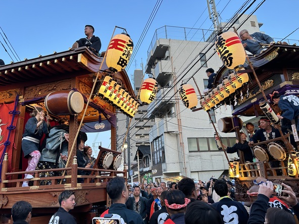 囃子を競い合う「競合い」は、熱気溢れる瞬間！