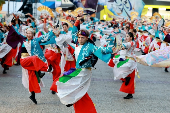 東京よさこいでの演舞の様子
