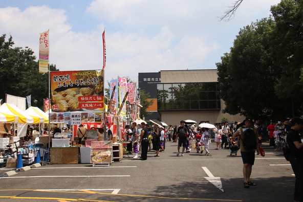 朝霞会場の様子
