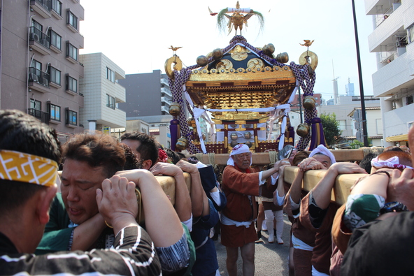迫力がある「千貫神輿」