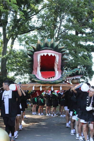 大きく口を開いた「八郎太郎龍」の迫力に子供も興味を持つこと間違いなし！