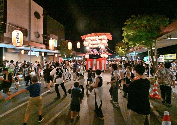 市内各所で繰り広げられる「八木節おどり」