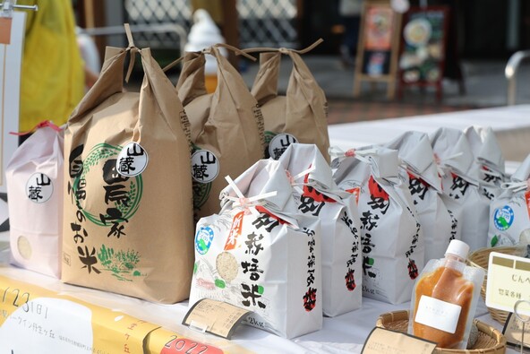  越前町産のお米＆いちほまれの販売も