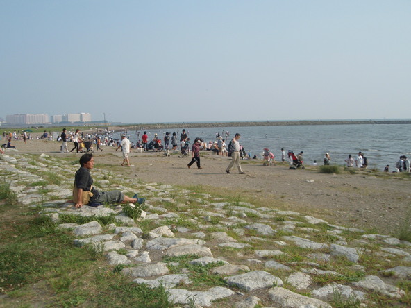 目の前には東京湾が広がっています