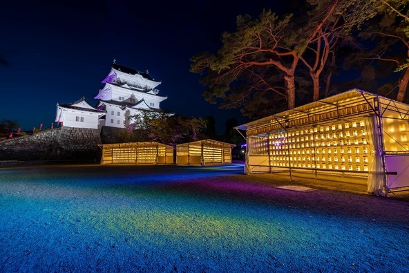 小田原ちょうちんの灯りと光の演出のコラボレーションにうっとり♪