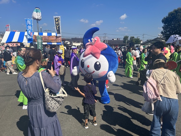 会場には坂戸よさこいのイメージキャラクター「さかっち」も遊びに来ます♪