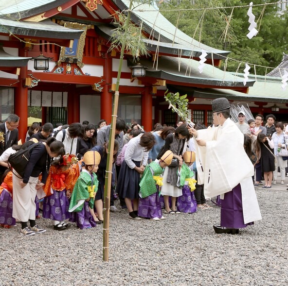 「山王祭」の稚児行列に3回参加することで幸せが訪れるというジンクスもあるそうです