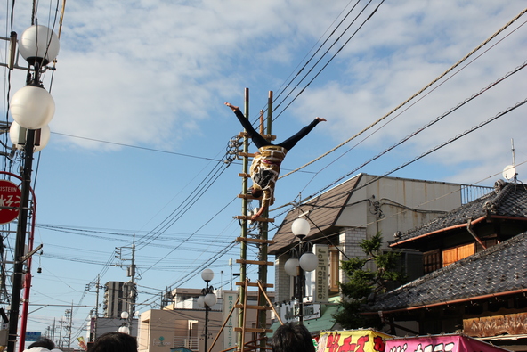 鴻巣地区鳶職組合による「まとい振り」と「はしごのり」の実演も必見！