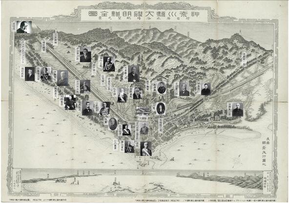 大磯別荘群地図