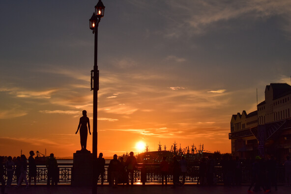 釧路の夕日【世界三大夕日】