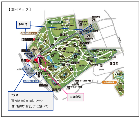 正門を入ってすぐ、門の正面が菊花大会の会場です