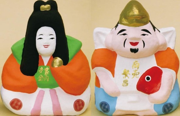 縁起物の「めをとえびす」で家族の幸せや商売繁盛を願いましょう