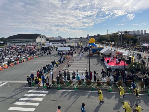 祭りの舞台は玉名市役所周辺です