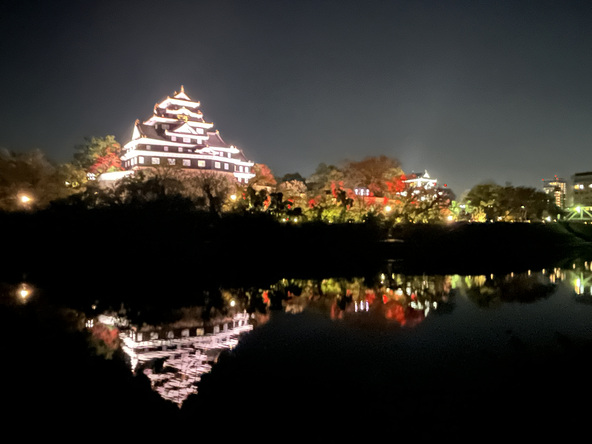 過去のライトアップ時の様子（画像提供：おかやま城下町物語実行委員会）