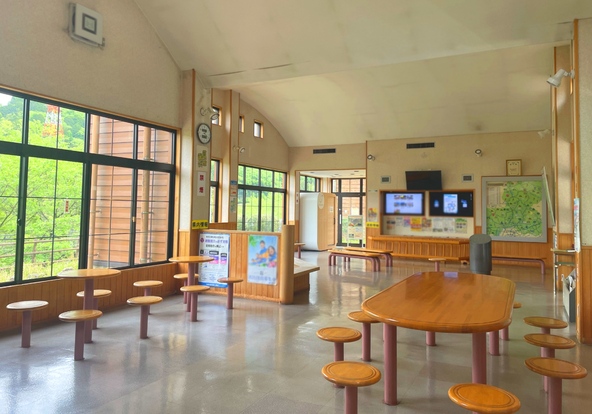 道の駅スタンプも棟内に設置してあります。