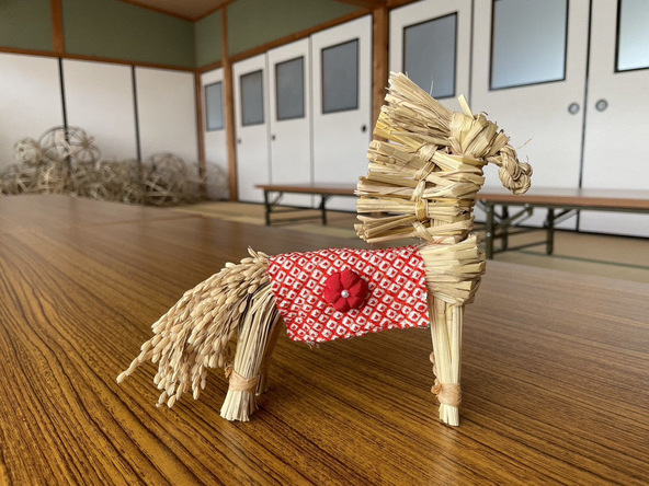 来たる午年！船戸で育った藁で作る藁午作り体験