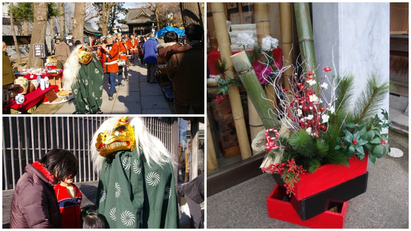 「佐原町並み交流館」では、1月10日（土）の11時と14時に「佐原囃子演奏」「寿獅子舞」を実施