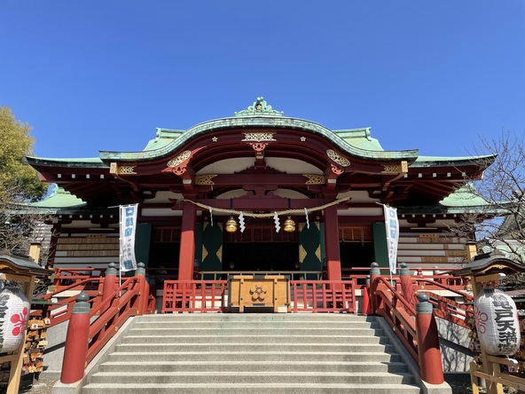 「亀戸天神社」社殿