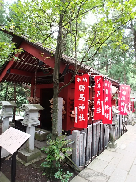 「勝馬神社」の社殿の様子